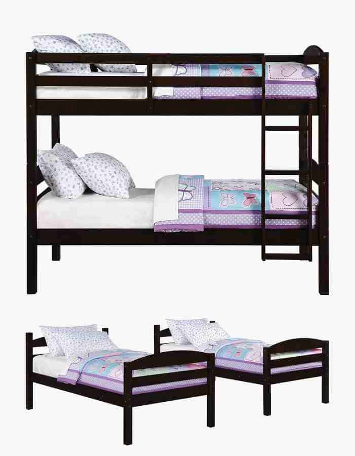 Twin Bunk Bed Set Carnawall Com, Bunk Beds That Separate
