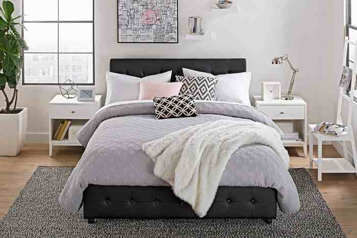 platform bed with gas lift storage