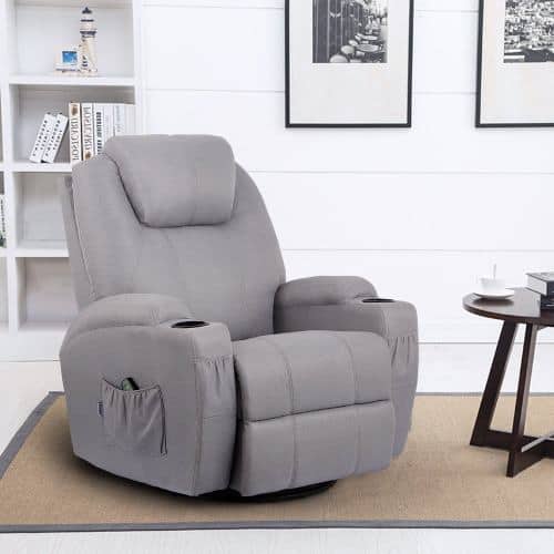 massage recliner chair with side pocket
