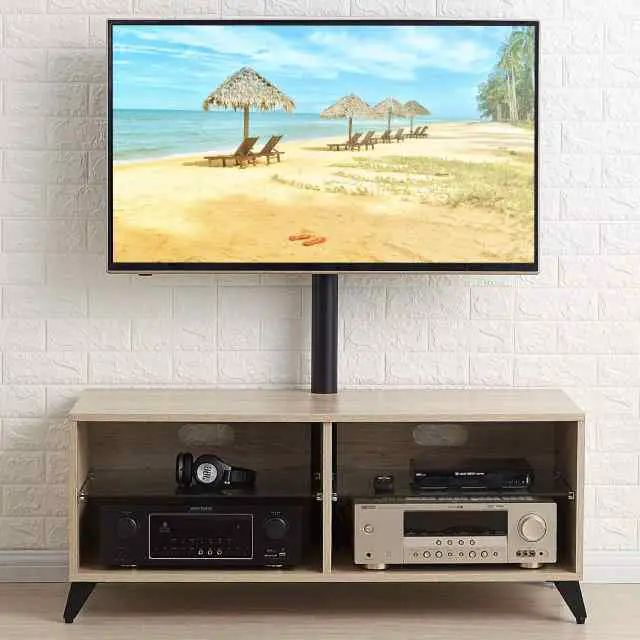 wood open TV Stand