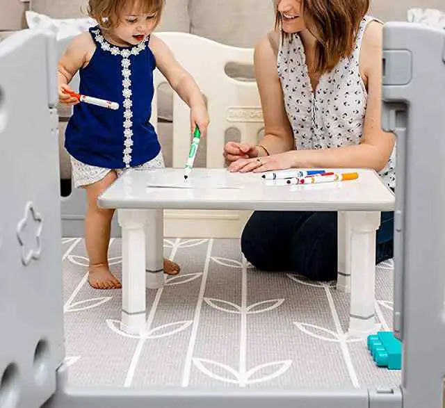 kids foldable floor table