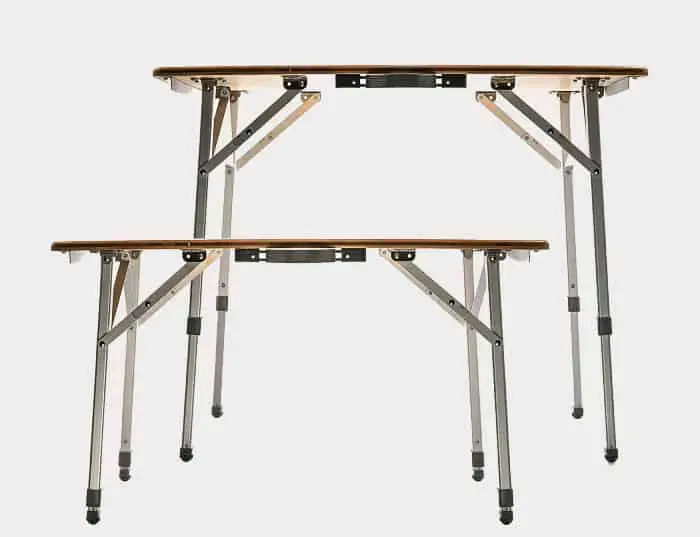 bamboo folding table