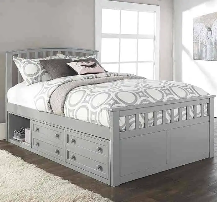 kids captains bed with drawers