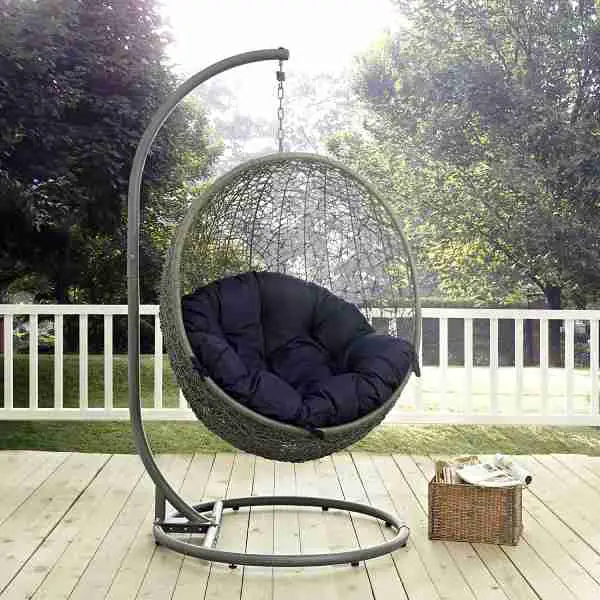 patio swing chair set