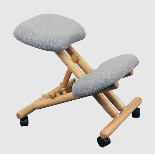 ergonomic wooden kneeling chair
