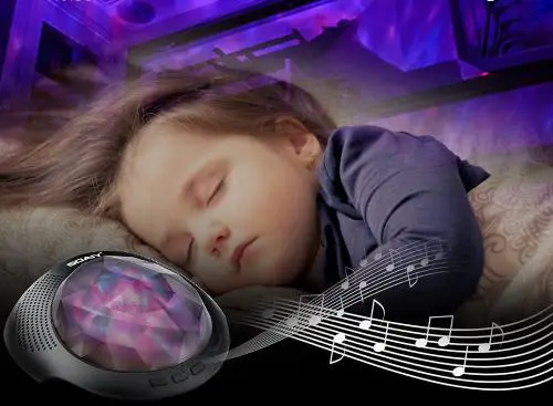 kids sound machine with ceiling projection
