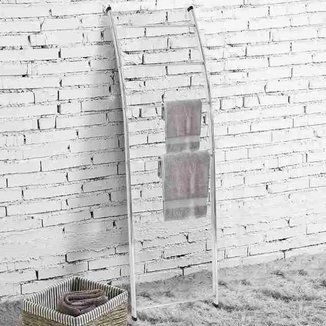 wall leaning towel ladder