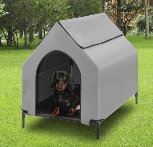outdoor elevated dog house