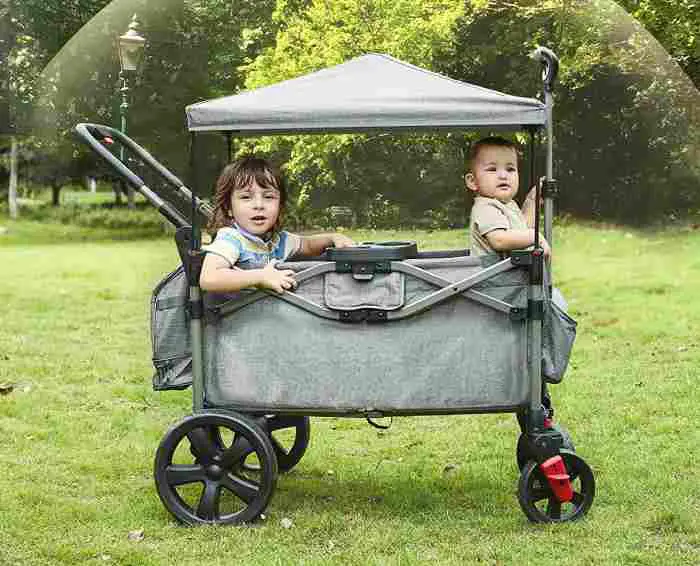 foldable stroller wagon for two kids