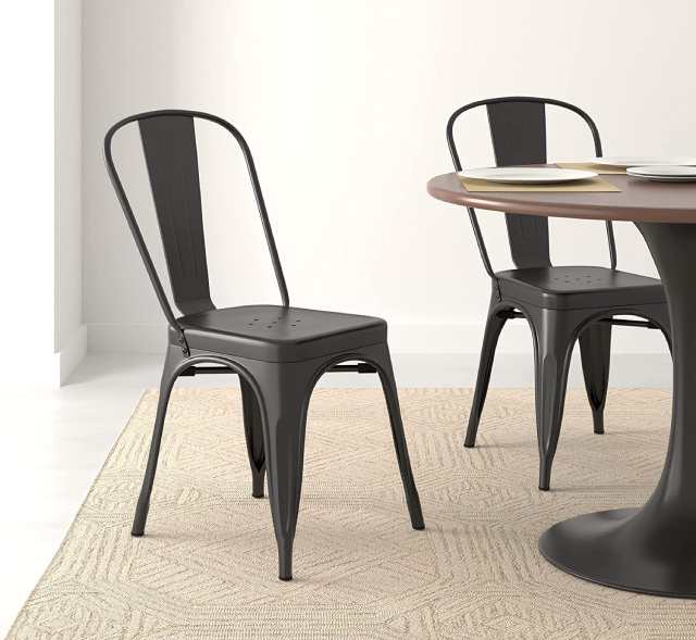metal stackable bistro chair set